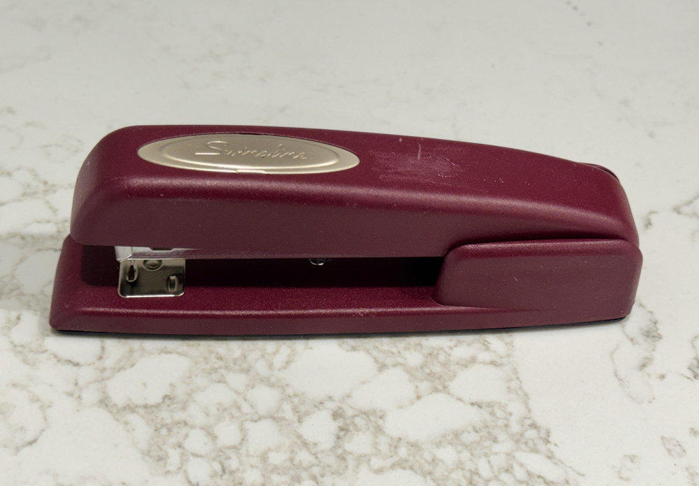 Swingline Stapler Burgundy Office Desk Stapler Model 747xx